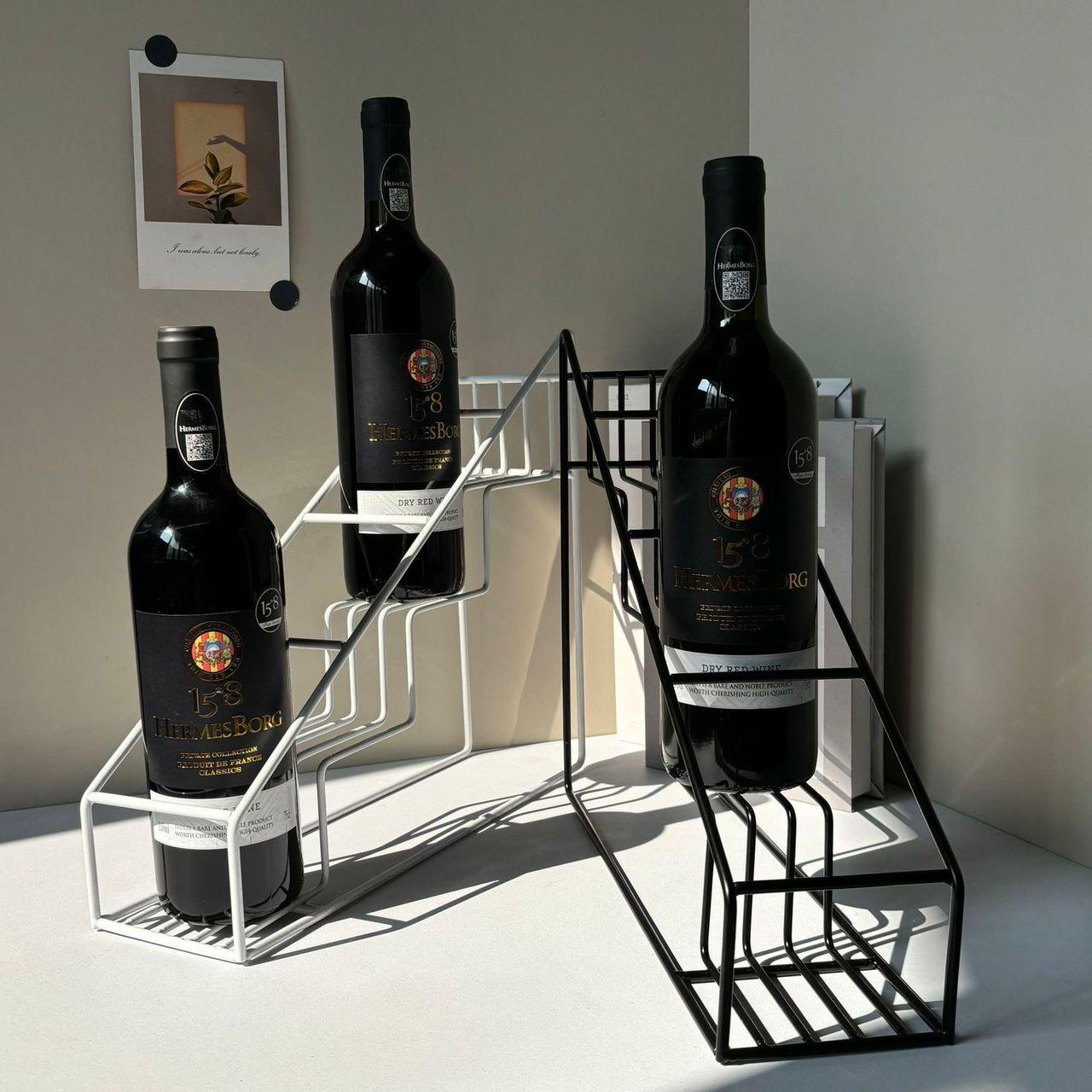 Metal bottle display organizer